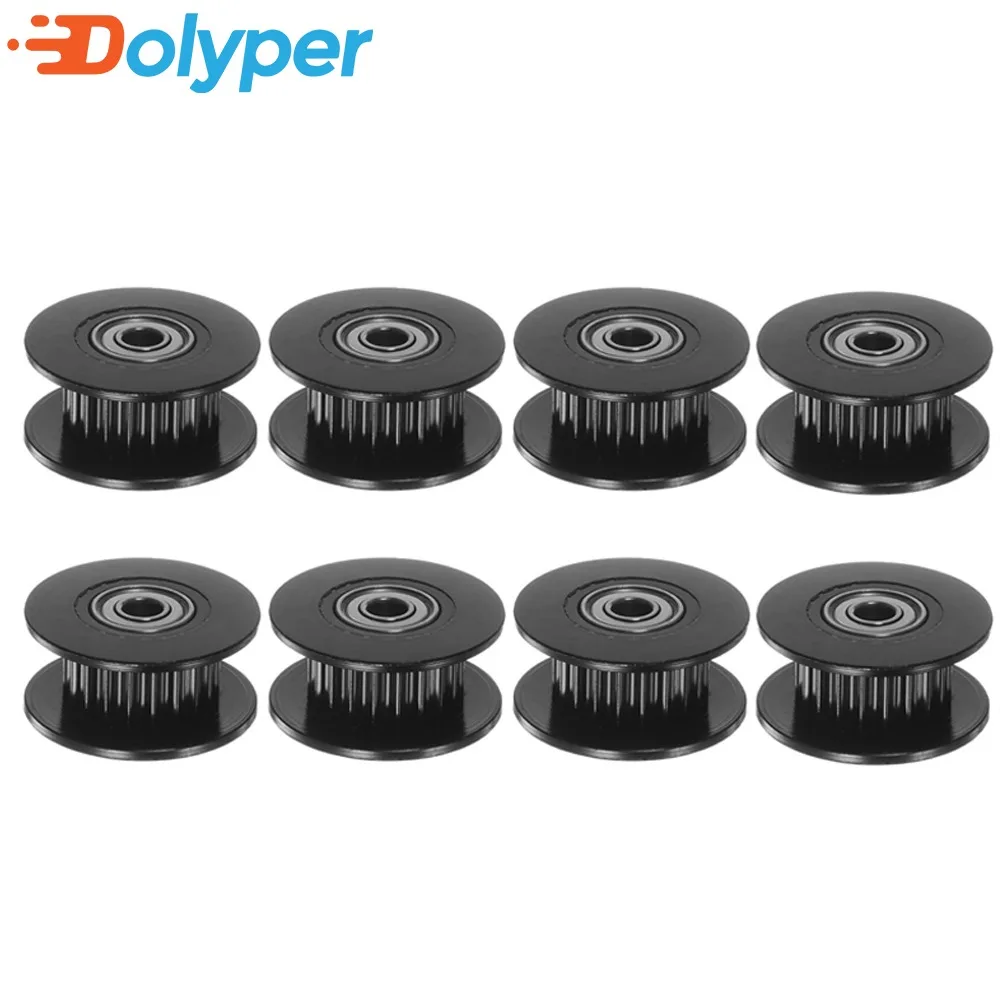 Gt2 Pulley - 5/10pcs GT2 Timing Idler Pulley 20