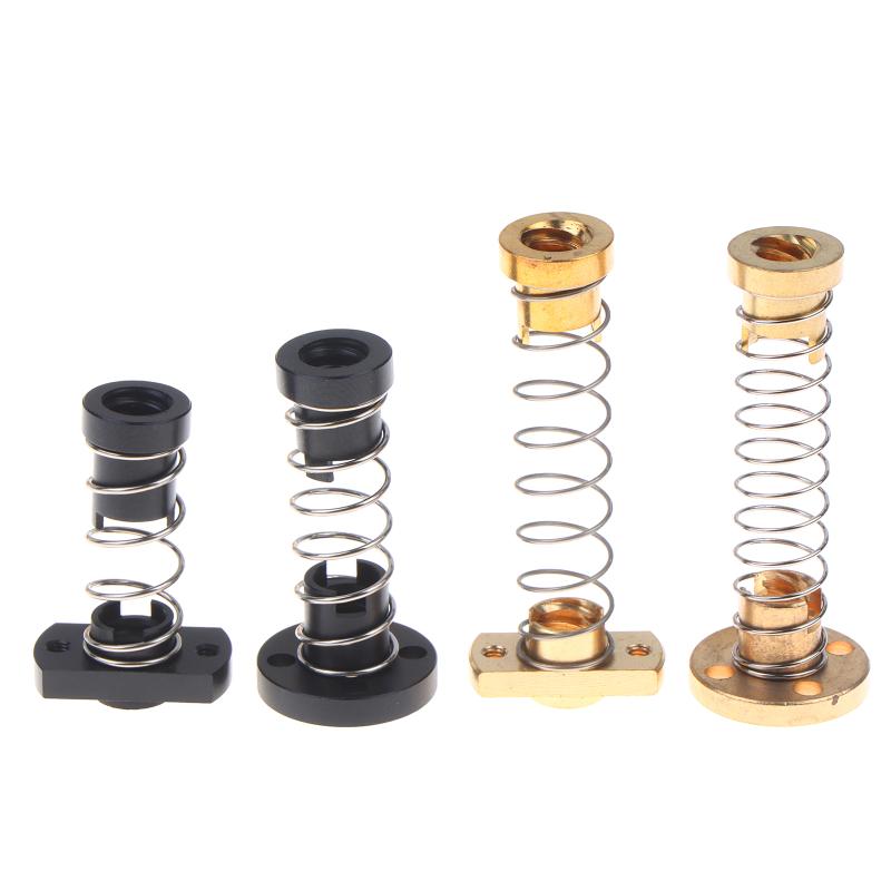 Lead Screw 8Mm - T8 Anti-backlash Lead Screw Brass/POM Spring