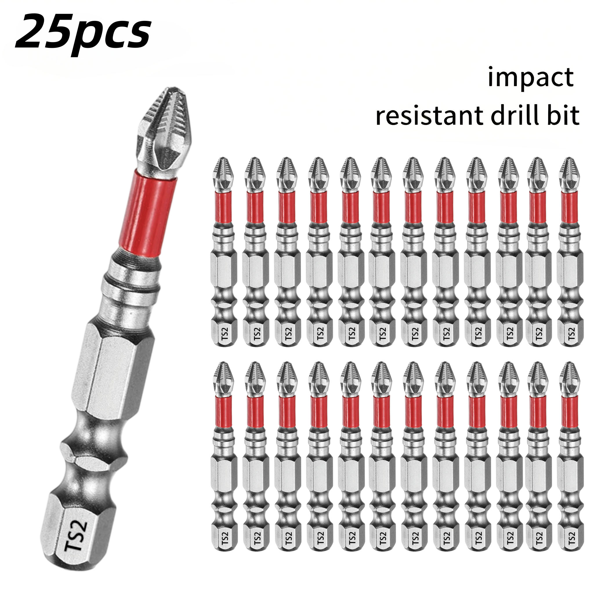 Drill Bit Set - 25Pcs 50mm Professional Long Shank Screwdriver