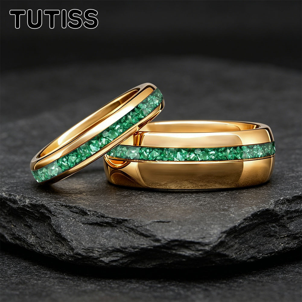 Unique 4/8mm Gold Tungsten Wed - Coupling 8Mm recension och pris