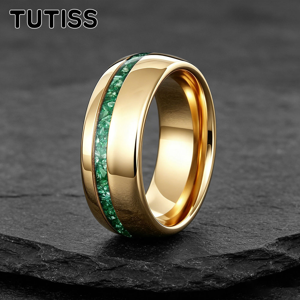 Unique 4/8mm Gold Tungsten Wed - Coupling 8Mm recension och pris