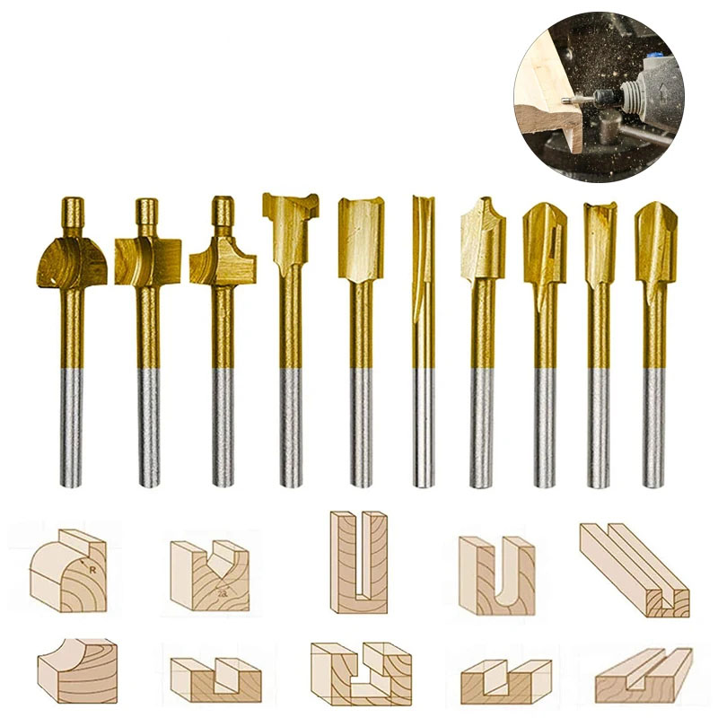 Woodworking Router Bit HSS Mil - End Mill Set recension och pris