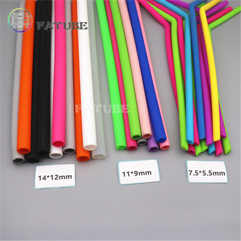 10PCS Fatube Silicone Straw Cu - Coupling 8Mm recension och pris