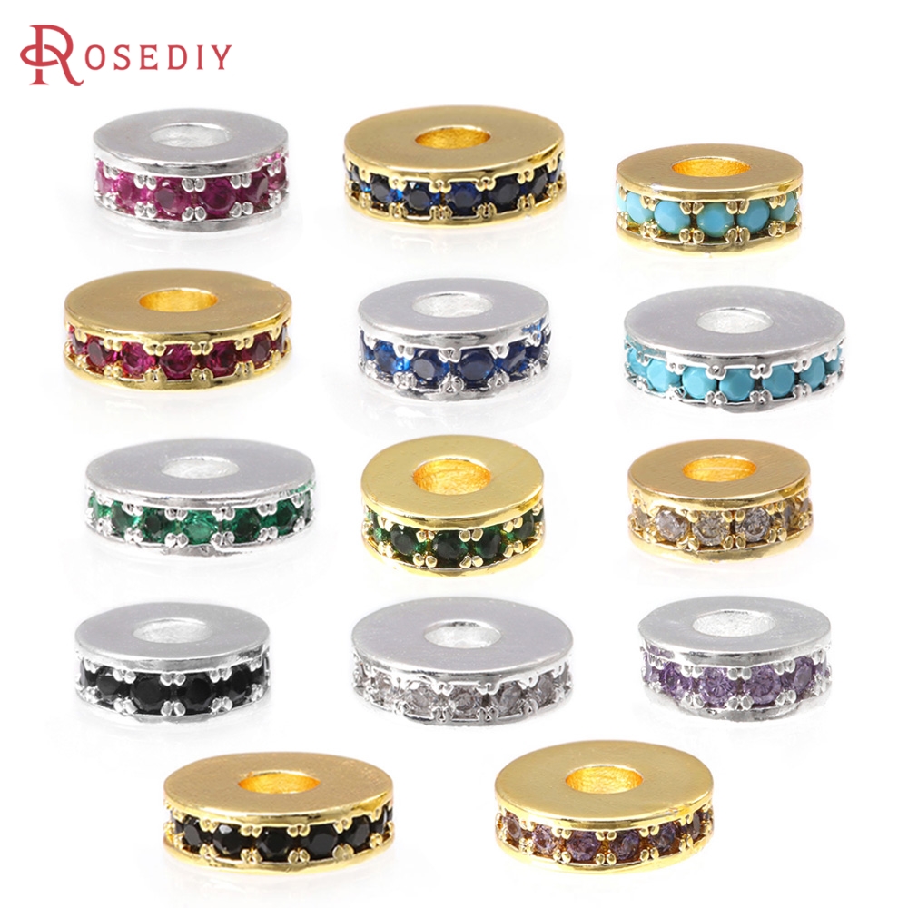 6PCS 6MM 8MM 18K Gold Color Br - Coupling 8Mm recension och pris