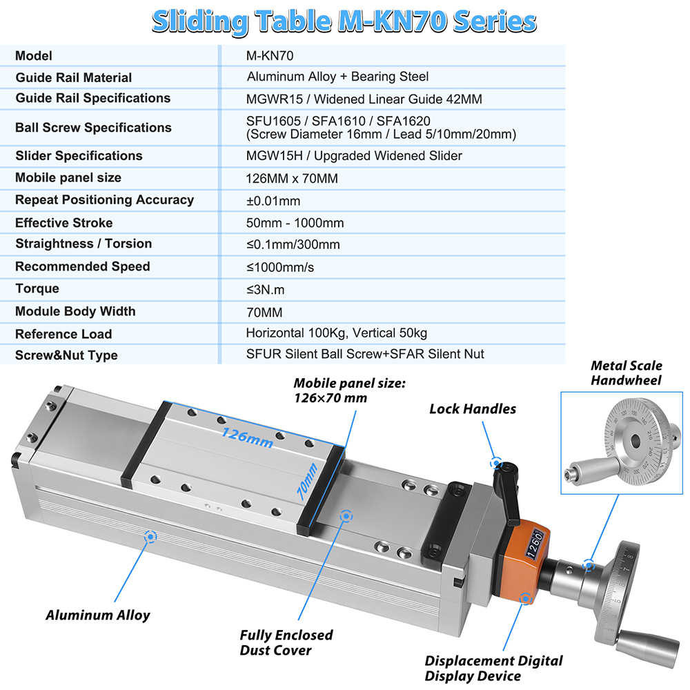 Manual Fully Enclosed Sliding  - Ball Screw recension och pris