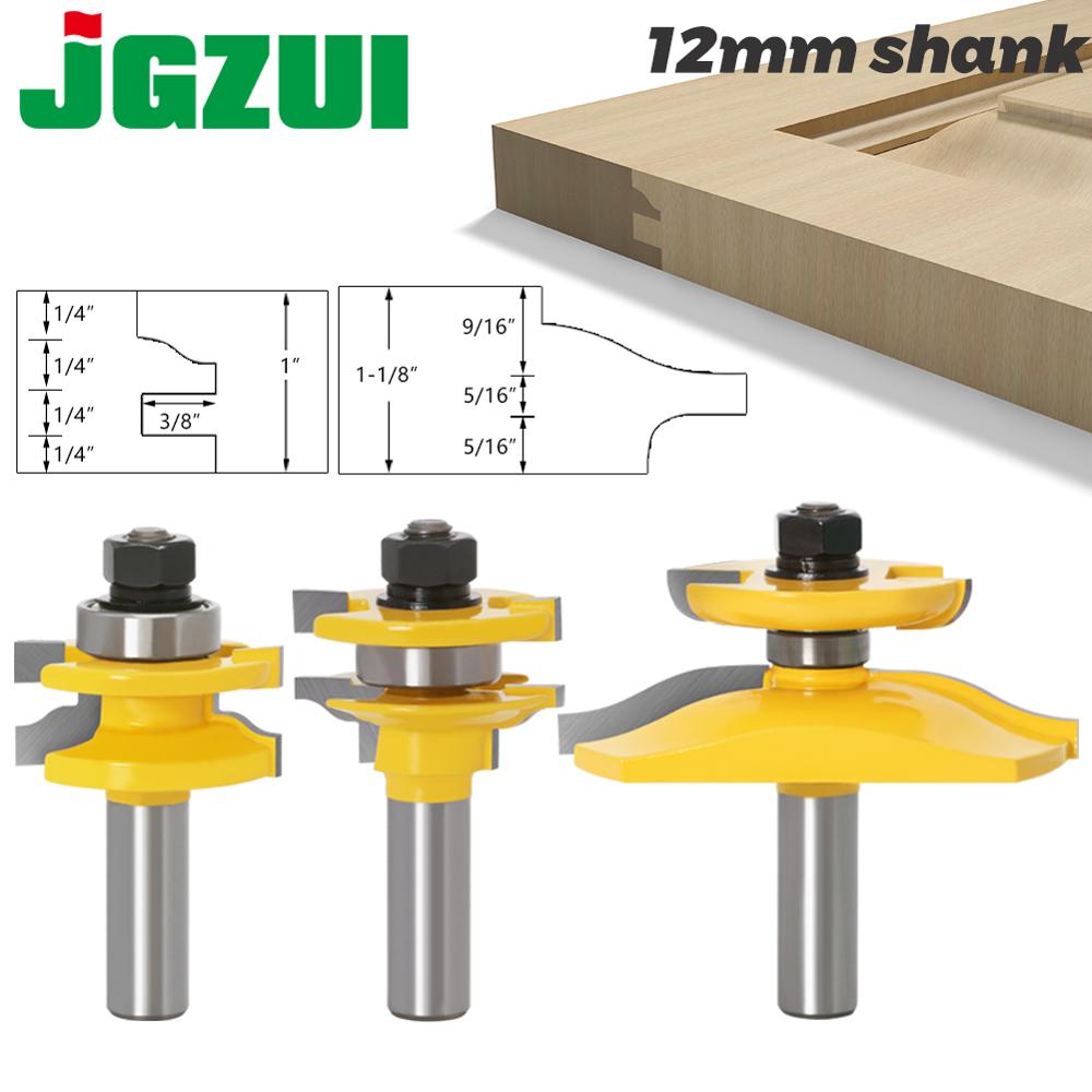 3pcs 12mm Shank Rail & Stile O - End Mill Set recension och pris