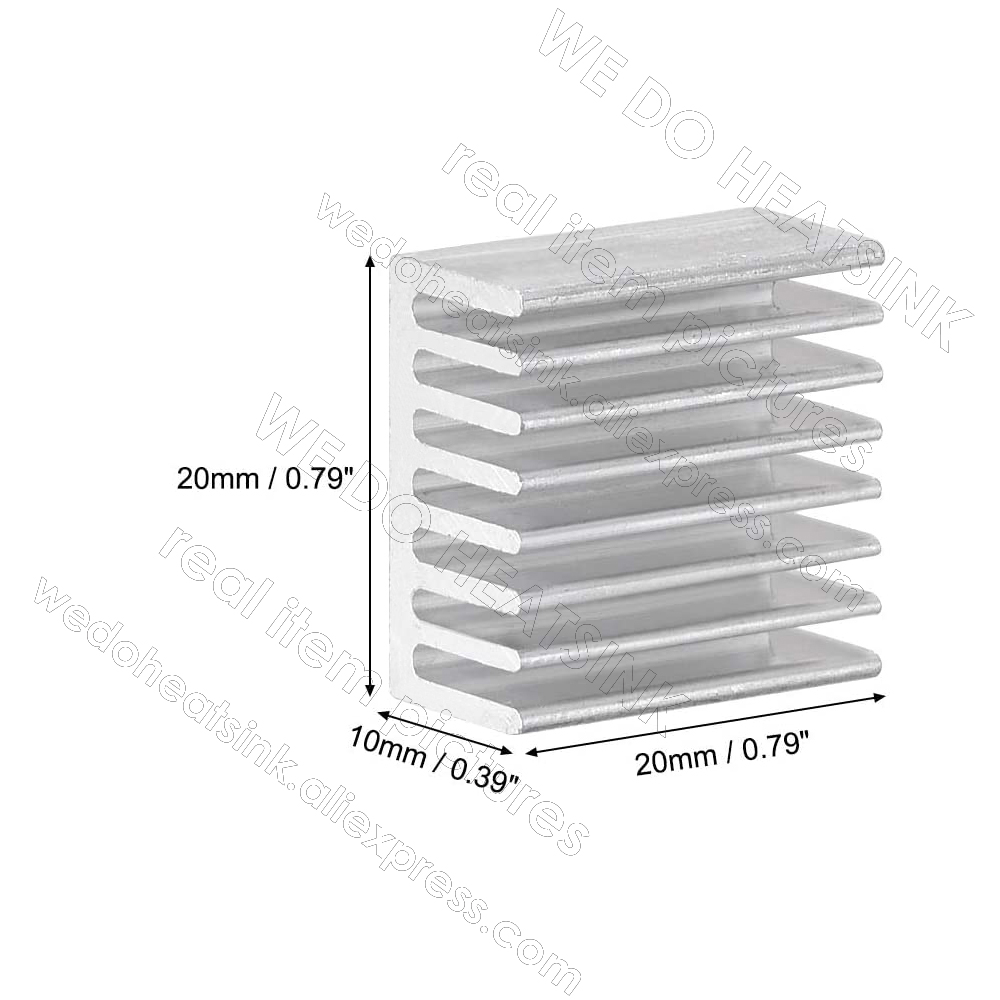 20x20x10mm Silver Square Therm - Aluminium Extrusion recension och pris
