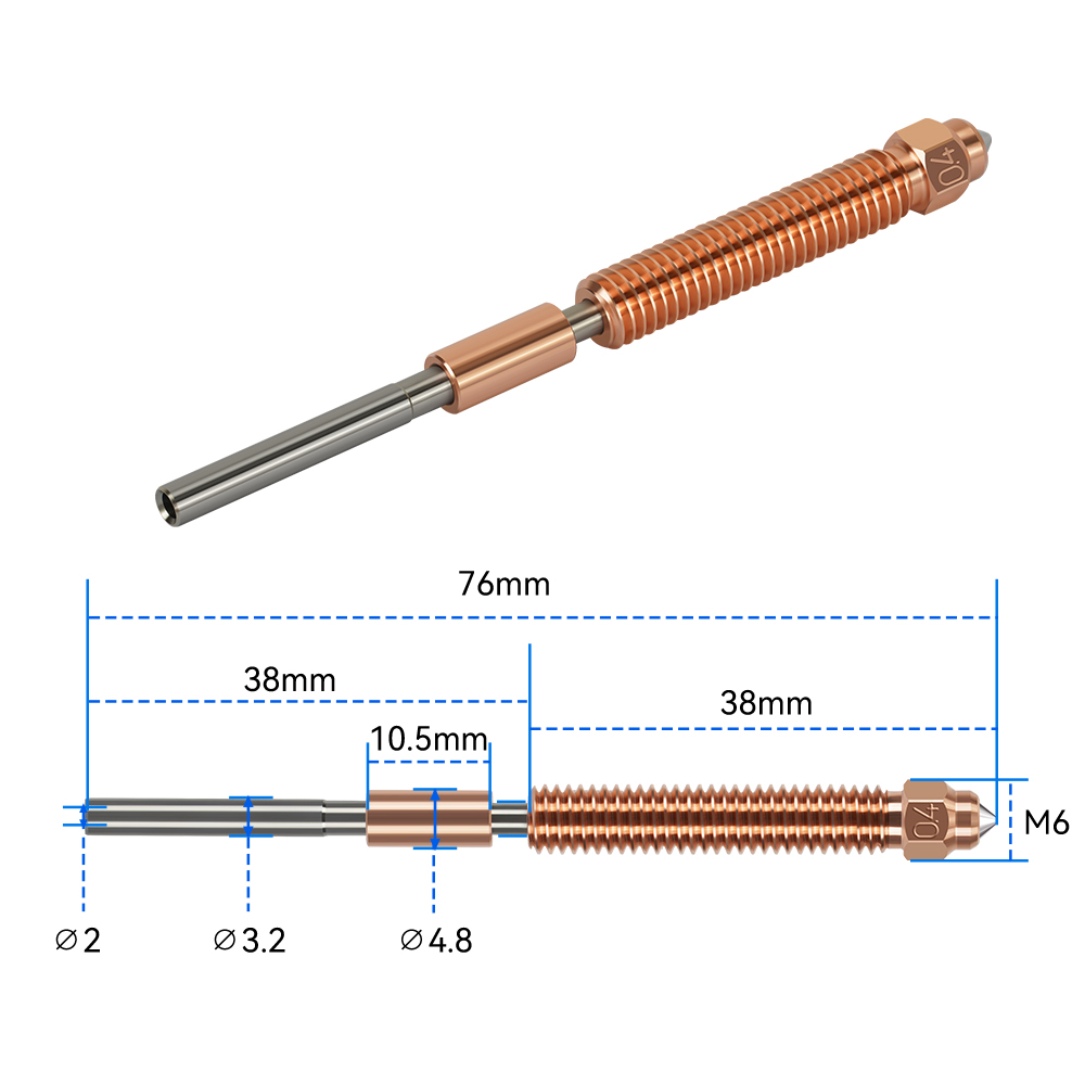 Unicorn Hardened Steel Nozzle  - Aluminium Profile 2020 recension och pris