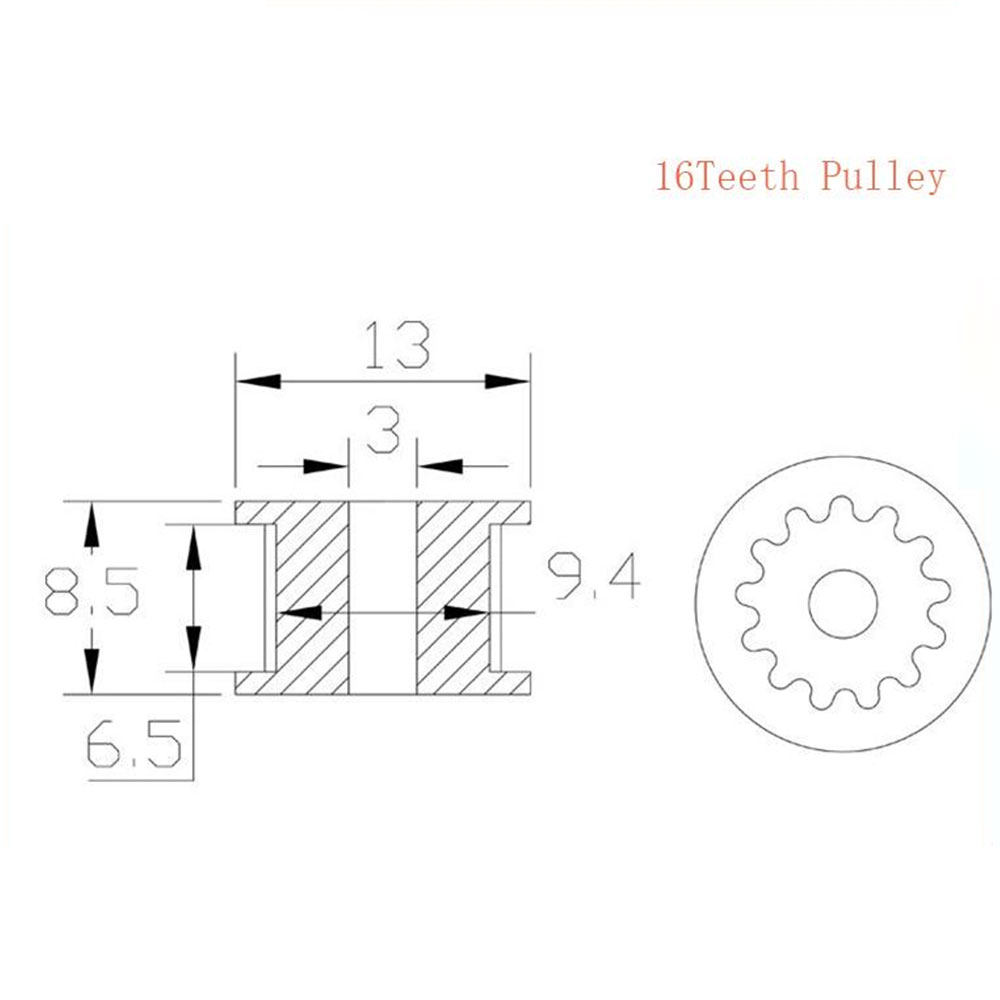 GT2 Idler Timing Pulley 16/20  - Gt2 Pulley recension och pris
