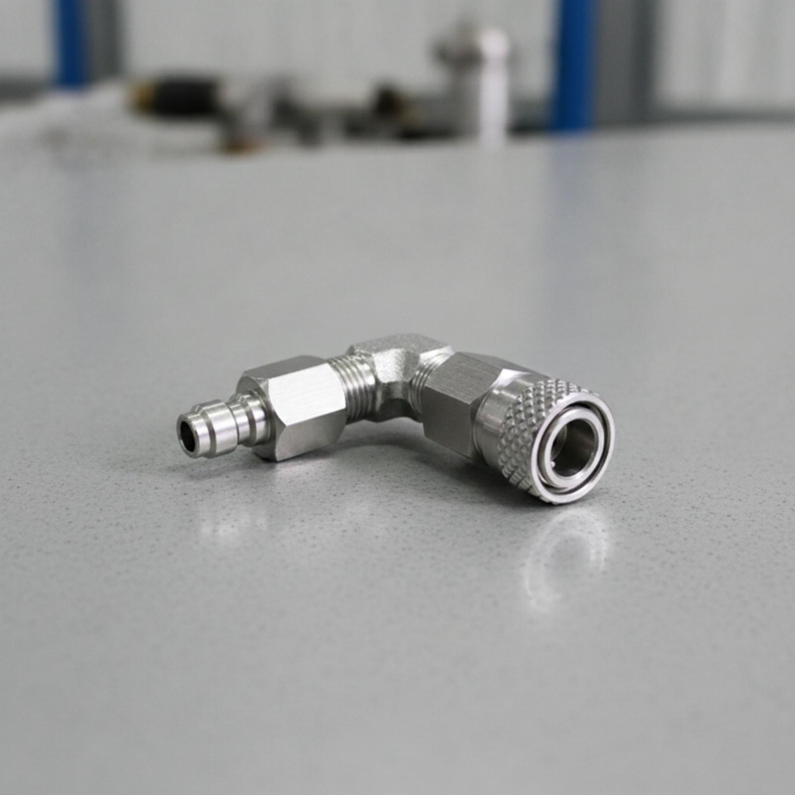 Angled Stainless Steel Quick R - Coupling 8Mm recension och pris