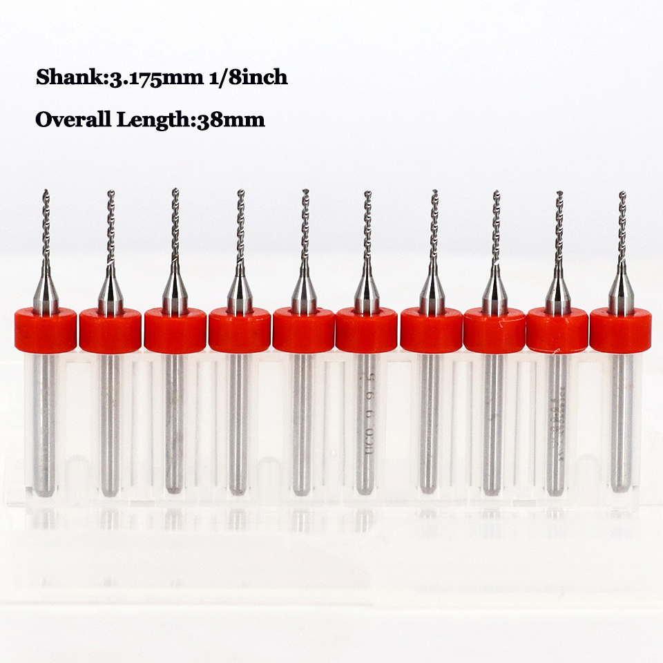 3.175mm Shank 10Pcs PCB Drill  - End Mill Set recension och pris