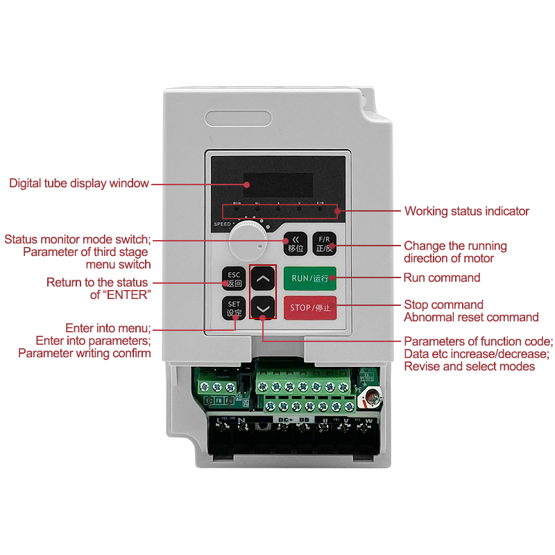 1.5kw 110v/220v/380vac Inverte - Spindle Motor recension och pris